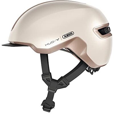 ABUS Urban Casque HUD-Y – Feu arrière LED magnétique rechargeable et fermeture magnétique – Casque de vélo cool pour le quotidien – pour homme et femme – Beige mat, taille S ABUS Urban Casque HUD-Y – Feu arrière LED magnétique rechargeable et fermeture magnétique – Casque de vélo cool pour le quotidien – pour homme et femme – Beige mat, taille S