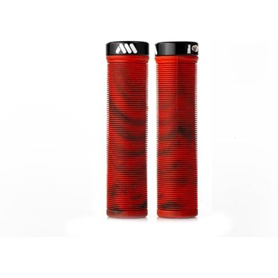 All Mountain Style Poignées de vélo de montagne AMS Barcode Poignées de guidon de VTT légères et nervurées pour trail, Dirt Jump et Freeride All Mountain Style Poignées de vélo de montagne AMS Barcode Poignées de guidon de VTT légères et nervurées pour trail, Dirt Jump et Freeride
