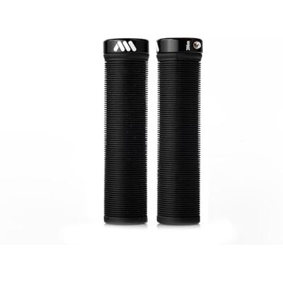 All Mountain Style Poignées de vélo de montagne AMS Barcode Poignées de guidon de VTT légères et nervurées pour trail, Dirt Jump et Freeride All Mountain Style Poignées de vélo de montagne AMS Barcode Poignées de guidon de VTT légères et nervurées pour trail, Dirt Jump et Freeride