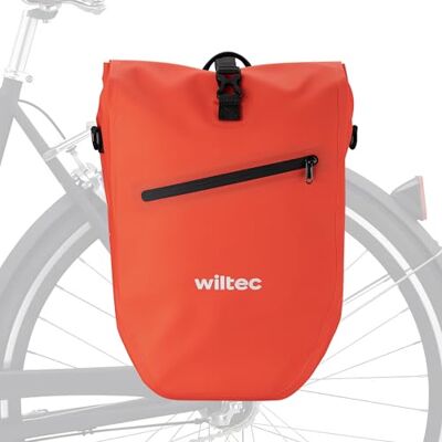 WilTec Sacoche étanche pour porte-bagages rouge – capacité de 20 l – en 500D PVC – avec poignée, bandoulière et réflecteur – pour vélos et vélos électriques – Sac de bicyclette – Cyclisme WilTec Sacoche étanche pour porte-bagages rouge – capacité de 20 l – en 500D PVC – avec poignée, bandoulière et réflecteur – pour vélos et vélos électriques – Sac de bicyclette – Cyclisme