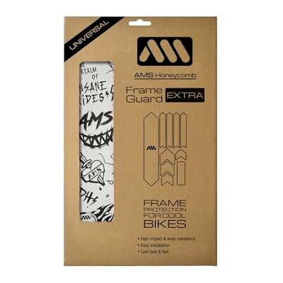 All Mountain Style Protection supplémentaire pour cadre de vélo, ajustement universel, lot de 10 pièces pour tube oblique, fourreau de chaîne et usure des câbles, PVC nid d'abeille à fort impact All Mountain Style Protection supplémentaire pour cadre de vélo, ajustement universel, lot de 10 pièces pour tube oblique, fourreau de chaîne et usure des câbles, PVC nid d'abeille à fort impact