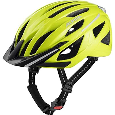 ALPINA HAGA, be visible gloss, 51-56 cm, casque de vélo pour homme et femme, haute sécurité & confort de port avec Ergo Flex et lumière intégrée ALPINA HAGA, be visible gloss, 51-56 cm, casque de vélo pour homme et femme, haute sécurité & confort de port avec Ergo Flex et lumière intégrée