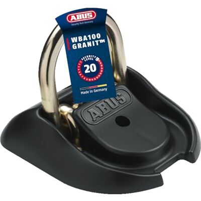 ABUS ancrage pour mur et sol Granit WBA 100 sécurité pour vélo et moto boulon d’ancrage en acier spécial niveau de sécurité 20 Taille Unique Noir ABUS ancrage pour mur et sol Granit WBA 100 sécurité pour vélo et moto boulon d’ancrage en acier spécial niveau de sécurité 20 Taille Unique Noir