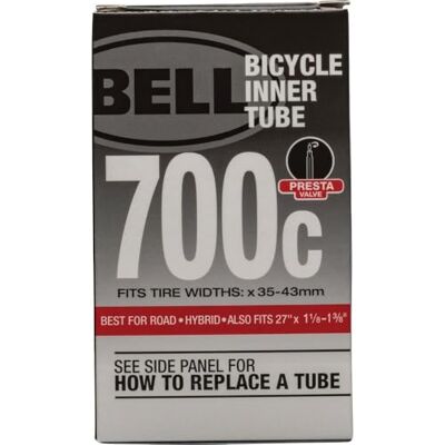 BELL Chambre a Air Tube Standard Unisexe 700 C x 25/32, 700 x 25-32 C Presta BELL Chambre a Air Tube Standard Unisexe 700 C x 25/32, 700 x 25-32 C Presta