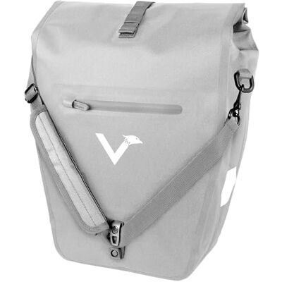 Valkental Sacoche de vélo 2-en-1 en TPU écoresponsable 100% étanche Compartiments pratiques Volume flexible 23-28L avec compartiment pour ordinateur portable (Gris réfléchissant, Une) Valkental Sacoche de vélo 2-en-1 en TPU écoresponsable 100% étanche Compartiments pratiques Volume flexible 23-28L avec compartiment pour ordinateur portable (Gris réfléchissant, Une)