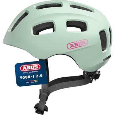 ABUS Casque de vélo Youn-I 2.0 Avec lumière pour enfants, adolescents et jeunes adultes Filles garçons Menthe, taille M, menthe (menthe glacée), M (52-57 cm) ABUS Casque de vélo Youn-I 2.0 Avec lumière pour enfants, adolescents et jeunes adultes Filles garçons Menthe, taille M, menthe (menthe glacée), M (52-57 cm)