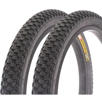 KHEbikes Kenda K-Rad Lot de 2 pneus BMX 20 x 2,35 pouces – 650 g – Pneu cranté – Profil large – Park & Street – Noir – 1 paire KHEbikes Kenda K-Rad Lot de 2 pneus BMX 20 x 2,35 pouces – 650 g – Pneu cranté – Profil large – Park & Street – Noir – 1 paire