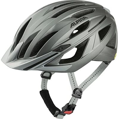 ALPINA GENT MIPS, dark-silver matt, 58-63 cm, casque de vélo de tourisme ventilé de manière optimale pour une protection et un confort idéaux pour les adultes, visibilité grâce à la lumière intégrée ALPINA GENT MIPS, dark-silver matt, 58-63 cm, casque de vélo de tourisme ventilé de manière optimale pour une protection et un confort idéaux pour les adultes, visibilité grâce à la lumière intégrée