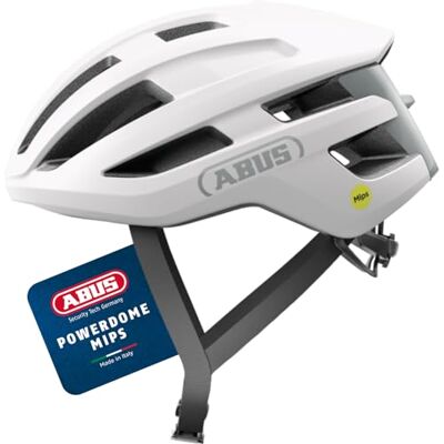 ABUS PowerDome Casque de vélo de route léger avec système de ventilation intelligent et profil aérodynamique, fabriqué en Italie, pour homme et femme ABUS PowerDome Casque de vélo de route léger avec système de ventilation intelligent et profil aérodynamique, fabriqué en Italie, pour homme et femme