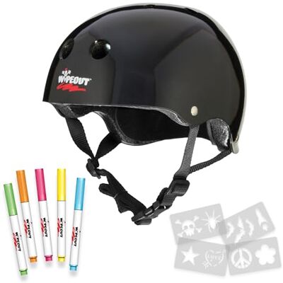 Casque enfant Wipeout - Créez vos propres designs - Noir - Casque Casque enfant Wipeout - Créez vos propres designs - Noir - Casque