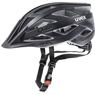 Uvex i-vo cc Casque léger et polyvalent pour homme et femme Ajustement individuel Extensible avec lumière LED Noir mat 52-57 cm Uvex i-vo cc Casque léger et polyvalent pour homme et femme Ajustement individuel Extensible avec lumière LED Noir mat 52-57 cm