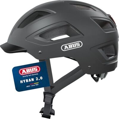 ABUS Unisex, casque de vélo, noir (Titan), M (52-58 cm) ABUS Unisex, casque de vélo, noir (Titan), M (52-58 cm)