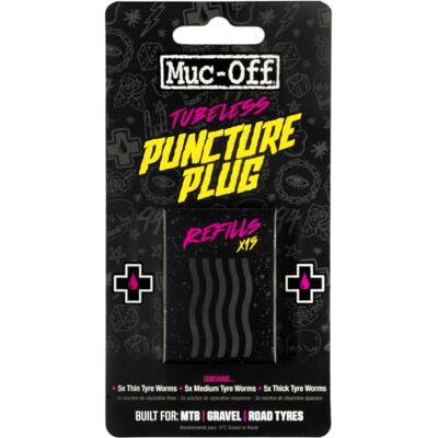 Muc-Off Kit de réparation de crevaison pour pneus sans chambre à air avec bouchon de pneu et bouchons de réparation Muc-Off Kit de réparation de crevaison pour pneus sans chambre à air avec bouchon de pneu et bouchons de réparation