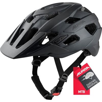 ALPINA ANZANA Casque de vélo ajustable, léger et sûr, avec filet anti-mouches et LED remplaçables, pour adultes, noir mat, 57-61 cm ALPINA ANZANA Casque de vélo ajustable, léger et sûr, avec filet anti-mouches et LED remplaçables, pour adultes, noir mat, 57-61 cm