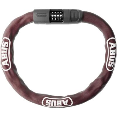 Abus 8808C/85 Cadenas - Longueur 85 cm, Rouge, Chaîne en acier Abus 8808C/85 Cadenas - Longueur 85 cm, Rouge, Chaîne en acier