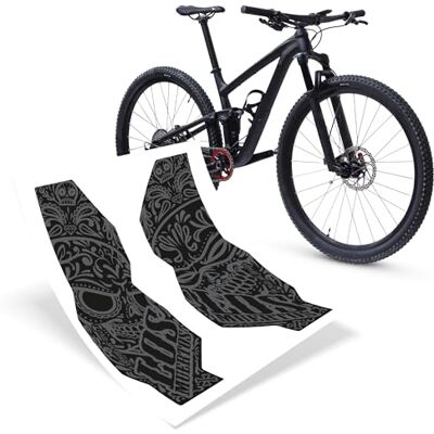 Rie:Sel Design Riesel Design® Fork:Tape 3000 Film de protection pour fourche de vélo 2 formes autocollantes pour fourche à ressort et rigides Rie:Sel Design Riesel Design® Fork:Tape 3000 Film de protection pour fourche de vélo 2 formes autocollantes pour fourche à ressort et rigides