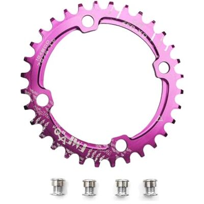 UPANBIKE Plateau de vélo étroit et large 104 BCD Forme ronde 32T 34T 36T 38T UPANBIKE Plateau de vélo étroit et large 104 BCD Forme ronde 32T 34T 36T 38T