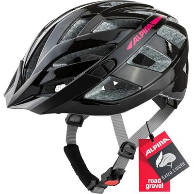 ALPINA PANOMA 2.0 Unisex-Adult, Black-Pink Gloss, 56-59 cm ALPINA PANOMA 2.0 Unisex-Adult, Black-Pink Gloss, 56-59 cm