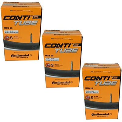 Chambres à air VTT Continental - Valve Presta - 29" x 1.75-2.5 - Lot de 3 Chambres à air VTT Continental - Valve Presta - 29" x 1.75-2.5 - Lot de 3