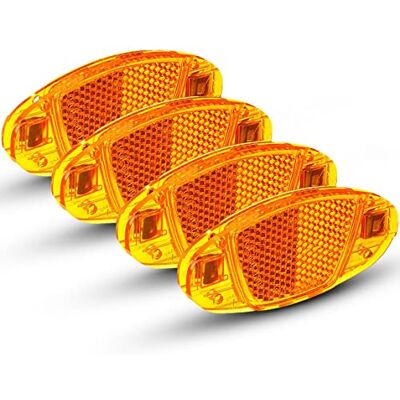 Büchel Lot de 4 rayons yeux de chat Homologués StVZO et incassables Réflecteurs de vélo Büchel Lot de 4 rayons yeux de chat Homologués StVZO et incassables Réflecteurs de vélo