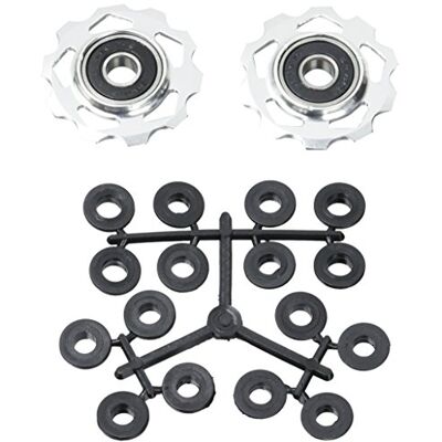 POINT Roulette de changement de vitesse Roulement industriel 10 dents Douilles PVC incluses Aluminium POINT Roulette de changement de vitesse Roulement industriel 10 dents Douilles PVC incluses Aluminium