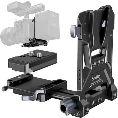 SMALLRIG Plaque de Batterie V-Mount, Plaque de Montage de Batterie Compacte V Lock avec Plaque de Dégagement Rapide pour Arca-Swiss, pour Appareils Photo Reflex Numériques, Cardans et Trépied 4064 SMALLRIG Plaque de Batterie V-Mount, Plaque de Montage de Batterie Compacte V Lock avec Plaque de Dégagement Rapide pour Arca-Swiss, pour Appareils Photo Reflex Numériques, Cardans et Trépied 4064