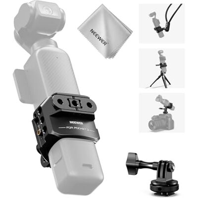 NEEWER Pocket 3 Cage Compatible avec DJI Osmo Pocket 3 et Accessoires Creator Combo,Extension d'Enregistrement Vidéo avec Adaptateur pour Caméra d'action,Filetage 1/4",Griffe Porte-Accessoires,AC009 NEEWER Pocket 3 Cage Compatible avec DJI Osmo Pocket 3 et Accessoires Creator Combo,Extension d'Enregistrement Vidéo avec Adaptateur pour Caméra d'action,Filetage 1/4",Griffe Porte-Accessoires,AC009
