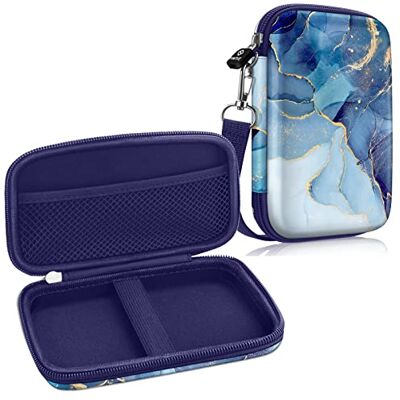 FINTIE Housse pour HP Sprocket Plus Portable Imprimante EVA Étui Rigide de Protection Transport Case Sacoche de Transport avec Poche Intérieure/Sangle Amovible, Marbre Océan FINTIE Housse pour HP Sprocket Plus Portable Imprimante EVA Étui Rigide de Protection Transport Case Sacoche de Transport avec Poche Intérieure/Sangle Amovible, Marbre Océan