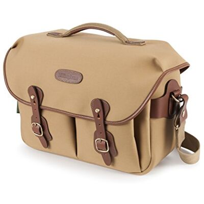 Billingham Hadley One Sacoche pour appareil photo/ordinateur portable en toile kaki/cuir marron clair Billingham Hadley One Sacoche pour appareil photo/ordinateur portable en toile kaki/cuir marron clair