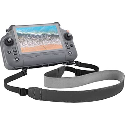 Garsent Lanière tour de cou pour DJI RC Plus, bande d'épaule en cuir PU, boucle de suspension simple et double, ne se casse pas facilement, pour libérer les mains de l'utilisateur Garsent Lanière tour de cou pour DJI RC Plus, bande d'épaule en cuir PU, boucle de suspension simple et double, ne se casse pas facilement, pour libérer les mains de l'utilisateur