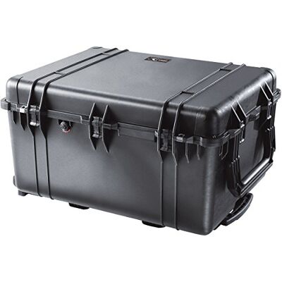 PELI 1630 large valise de transport avec roues et poignée rétractable, IP67 étanche à l'eau et à la poussière, capacité de 148L, fabriquée aux États-Unis, sans mousse, couleur: noire PELI 1630 large valise de transport avec roues et poignée rétractable, IP67 étanche à l'eau et à la poussière, capacité de 148L, fabriquée aux États-Unis, sans mousse, couleur: noire