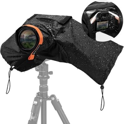 K&F CONCEPT Housse imperméable pour appareil photo reflex numérique Compatible avec Canon, Nikon, Sony Protection contre la pluie et l'humidité Idéal pour l'extérieur BR01 K&F CONCEPT Housse imperméable pour appareil photo reflex numérique Compatible avec Canon, Nikon, Sony Protection contre la pluie et l'humidité Idéal pour l'extérieur BR01