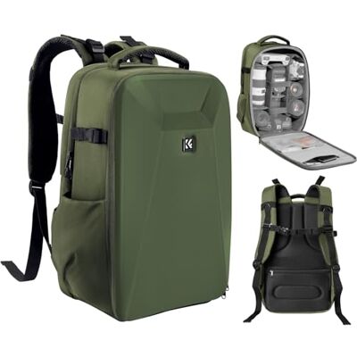 K&F CONCEPT Sac Photo rigide reflex numérique avec compartiment pour ordinateur portable de 15,6“ et housse de pluie, Sac à dos pour appareil photo compatible avec drone Canon/Nikon/Sony/DJI Mavic K&F CONCEPT Sac Photo rigide reflex numérique avec compartiment pour ordinateur portable de 15,6“ et housse de pluie, Sac à dos pour appareil photo compatible avec drone Canon/Nikon/Sony/DJI Mavic