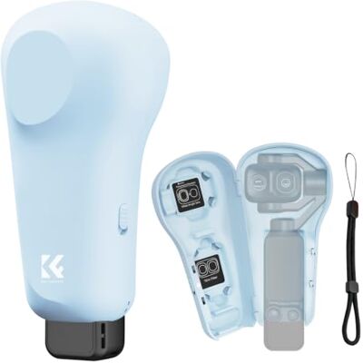 K&F CONCEPT Étui de protection compatible avec DJI Pocket 4P, 4 Bleu, coque rigide résistante aux chocs avec doublure douce, 4 compartiments (3 filtres + grand angle + macro) K&F CONCEPT Étui de protection compatible avec DJI Pocket 4P, 4 Bleu, coque rigide résistante aux chocs avec doublure douce, 4 compartiments (3 filtres + grand angle + macro)