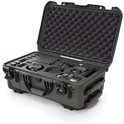 NANUK 935 Mallette de transport rigide étanche avec insert en mousse pour Canon, Nikon Corps 2 DSLR et objectifs/objectifs Olive NANUK 935 Mallette de transport rigide étanche avec insert en mousse pour Canon, Nikon Corps 2 DSLR et objectifs/objectifs Olive