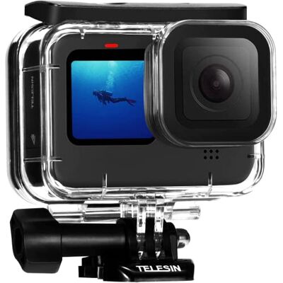TELESIN 50M Étui étanche pour GoPro Hero 11/10/9 noir, étui de protection sous-marine imperméable avec supports de trépied et vis de fixation, pour GoPro Hero 11/10/9(boîtier étanche) TELESIN 50M Étui étanche pour GoPro Hero 11/10/9 noir, étui de protection sous-marine imperméable avec supports de trépied et vis de fixation, pour GoPro Hero 11/10/9(boîtier étanche)