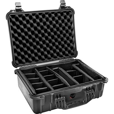 PELI 1520 Mallette de protection en polypropylène IP67 étanche 24 l Fabriqué en Allemagne Système de division rembourré Noir 1524 wl/Wd PELI 1520 Mallette de protection en polypropylène IP67 étanche 24 l Fabriqué en Allemagne Système de division rembourré Noir 1524 wl/Wd