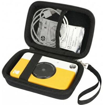 khanka pour Kodak Appareil Photo à Impression instantanée Kodak Printomatic EVA Dur Cas Voyage Etui Housse Sac Case by, Noir, Classic khanka pour Kodak Appareil Photo à Impression instantanée Kodak Printomatic EVA Dur Cas Voyage Etui Housse Sac Case by, Noir, Classic
