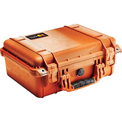 PELI Valise de protection maximale robuste IP67, étanche à l'eau et à la poussière, volume de 15 L, fabriquée en Allemagne, sans mousse 1450NF,WL/NF,ORANGE PELI Valise de protection maximale robuste IP67, étanche à l'eau et à la poussière, volume de 15 L, fabriquée en Allemagne, sans mousse 1450NF,WL/NF,ORANGE