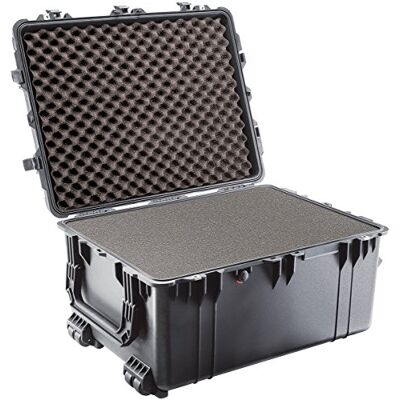 PELI 1630 valise de transport pour équipement de production photo et vidéo, IP67 étanche eau et poussière, capacité de 148L, fabriquée aux États-Unis, avec insert en mousse personnalisable,noire PELI 1630 valise de transport pour équipement de production photo et vidéo, IP67 étanche eau et poussière, capacité de 148L, fabriquée aux États-Unis, avec insert en mousse personnalisable,noire