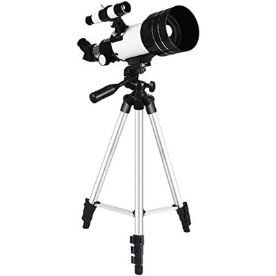 DLAZUM Télescope astronomique d'entrée de gamme pour enfants, télescope réflecteur pour débutants, lentille optique, télescope portable avec sac à dos et trépied (couleur : paquet 4) (paquet 3 DLAZUM Télescope astronomique d'entrée de gamme pour enfants, télescope réflecteur pour débutants, lentille optique, télescope portable avec sac à dos et trépied (couleur : paquet 4) (paquet 3