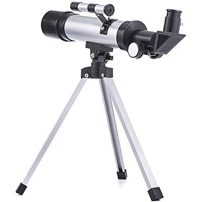 WOWCSXWC Télescopes pour enfants, filles et adultes – Ouverture de 50 mm Longueur focale professionnelle Télescope portable pour enfants et débutants Sac de transport Trépied WOWCSXWC Télescopes pour enfants, filles et adultes – Ouverture de 50 mm Longueur focale professionnelle Télescope portable pour enfants et débutants Sac de transport Trépied