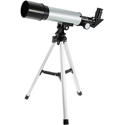 DLAZUM Télescope pour enfants, débutants et adultes, télescope d'extérieur HD zoom 90x, télescope astronomique 360 x 50 mm avec trépied DLAZUM Télescope pour enfants, débutants et adultes, télescope d'extérieur HD zoom 90x, télescope astronomique 360 x 50 mm avec trépied