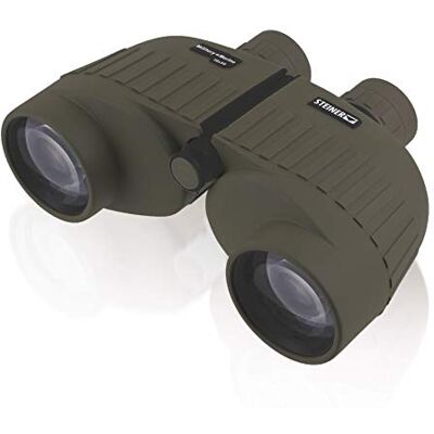 Steiner Military-Marine Series Jumelles tactiques légères pour toutes les situations, imperméables, vertes, 10 x 50 Steiner Military-Marine Series Jumelles tactiques légères pour toutes les situations, imperméables, vertes, 10 x 50