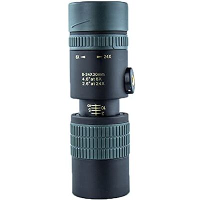 ETZRYSYB Télescope monoculaire 8-24 x 30 mm Super téléobjectif Zoom pour course de plage oiseaux observation pour la plage Voyage (B) ETZRYSYB Télescope monoculaire 8-24 x 30 mm Super téléobjectif Zoom pour course de plage oiseaux observation pour la plage Voyage (B)