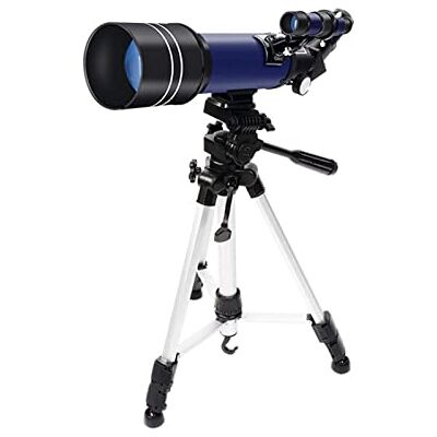 IZFRQMGL Télescope pour enfants débutants, télescope réfracteur astronomique, télescope de voyage portable pour adultes, trépied réglable en hauteur, 2 oculaires IZFRQMGL Télescope pour enfants débutants, télescope réfracteur astronomique, télescope de voyage portable pour adultes, trépied réglable en hauteur, 2 oculaires