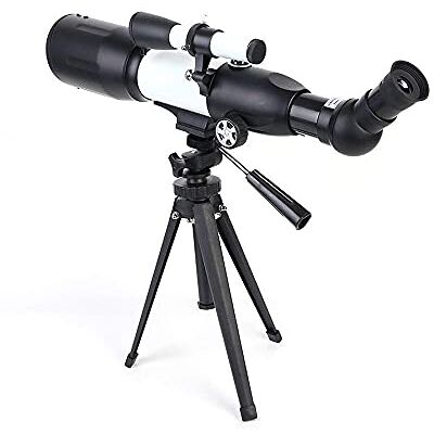 YangRy Télescope pour enfants et adultes débutants, ouverture de 50 mm et 350 mm, télescope réfracteur astronomique AZ BAK4 pour astronomie avec trépied et boussole pour observer la lune et la planète YangRy Télescope pour enfants et adultes débutants, ouverture de 50 mm et 350 mm, télescope réfracteur astronomique AZ BAK4 pour astronomie avec trépied et boussole pour observer la lune et la planète