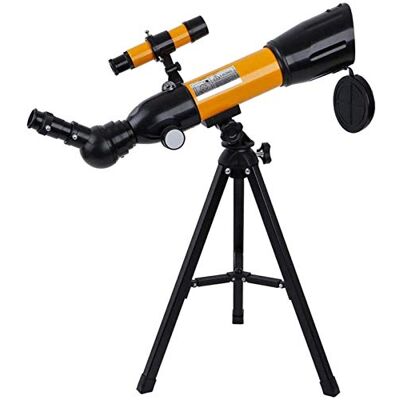 WOWCSXWC Télescope d'astronomie portable pour enfants avec trépied réflecteur pour débutants, bon partenaire pour voir la lune et la planète, pour intérieur/extérieur WOWCSXWC Télescope d'astronomie portable pour enfants avec trépied réflecteur pour débutants, bon partenaire pour voir la lune et la planète, pour intérieur/extérieur