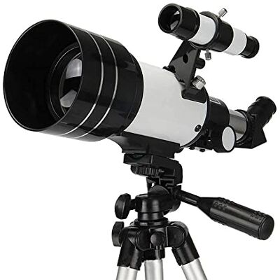 RajoNN Télescope pour enfants, débutants, adultes, diaphragme de 70 mm AZ télescope réfracteur astronomique BAK4 télescope à objectif à prisme pour astronomie avec support smartphone et trépied autour RajoNN Télescope pour enfants, débutants, adultes, diaphragme de 70 mm AZ télescope réfracteur astronomique BAK4 télescope à objectif à prisme pour astronomie avec support smartphone et trépied autour