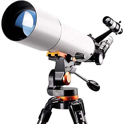 DLAZUM Télescope pour enfants, débutants et adultes, ouverture de 80 mm, télescope de 500 mm pour astronomie Bak4, télescope réfracteur astronomique avec trépied pour observer la lune et la planète, F DLAZUM Télescope pour enfants, débutants et adultes, ouverture de 80 mm, télescope de 500 mm pour astronomie Bak4, télescope réfracteur astronomique avec trépied pour observer la lune et la planète, F